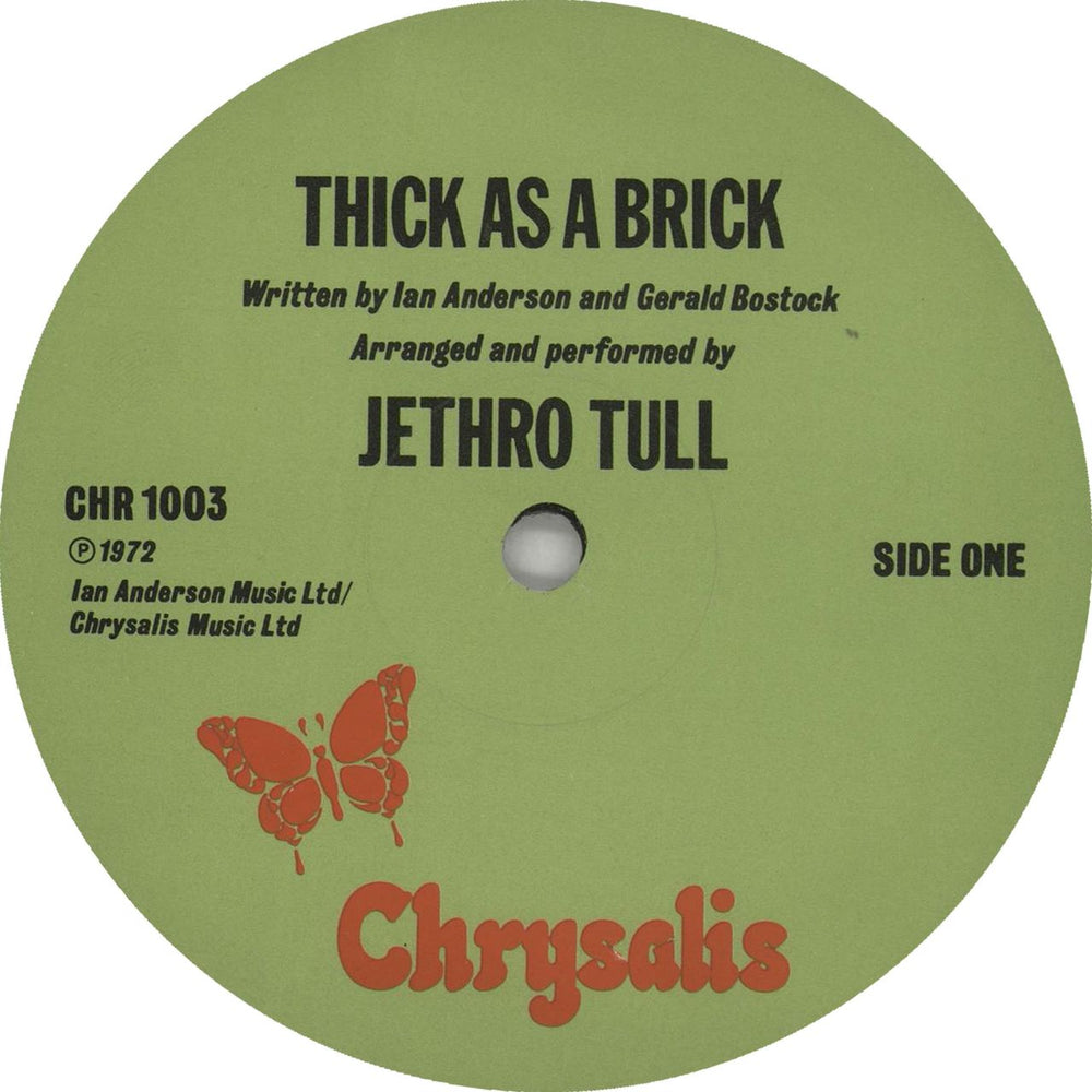 Jethro Tull Thick As A Brick - 2nd UK vinyl LP album (LP record) TULLPTH569522