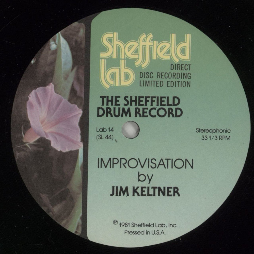 Jim Keltner The Sheffield Drum Record - EX US vinyl LP album (LP record) JK3LPTH871376