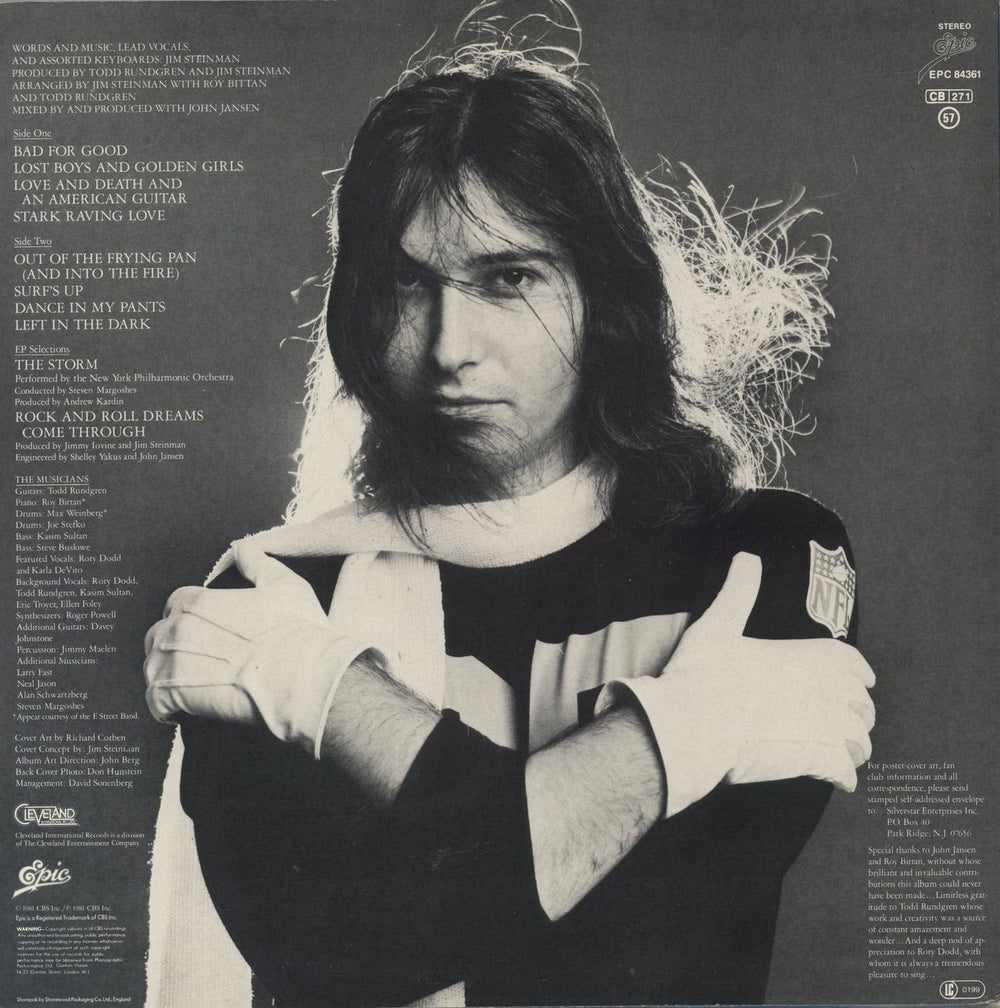 Jim Steinman Bad For Good UK vinyl LP album (LP record)