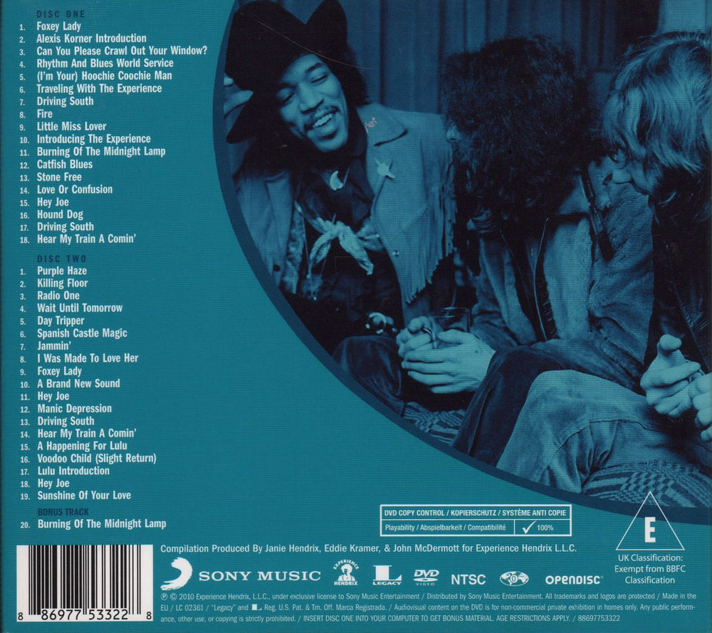 Jimi Hendrix BBC Sessions UK 3-disc CD/DVD Set HEN3DBB521185