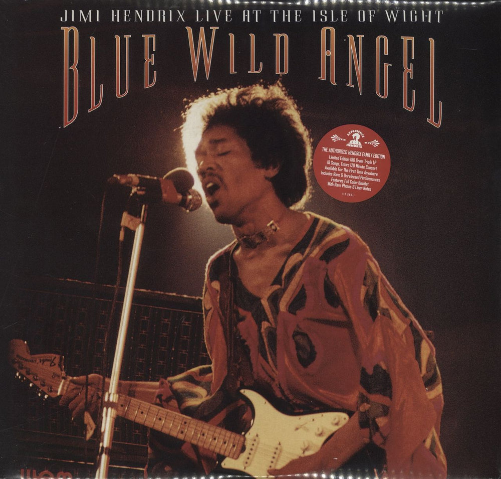 Jimi Hendrix Blue Wild Angel: Live At The Isle Of Wight UK 3-LP vinyl record set (Triple LP Album) 113086-1