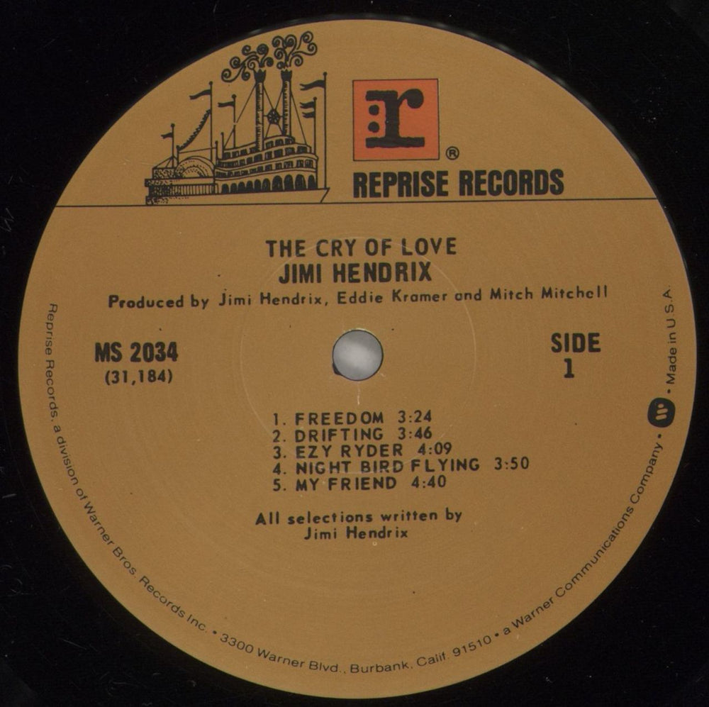 Jimi Hendrix Cry Of Love US vinyl LP album (LP record) HENLPCR691934