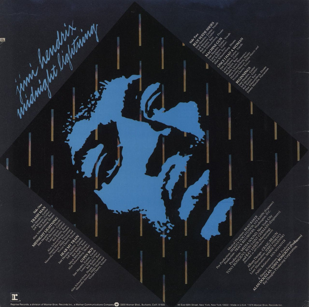 Jimi Hendrix Midnight Lightning - EX US vinyl LP album (LP record)