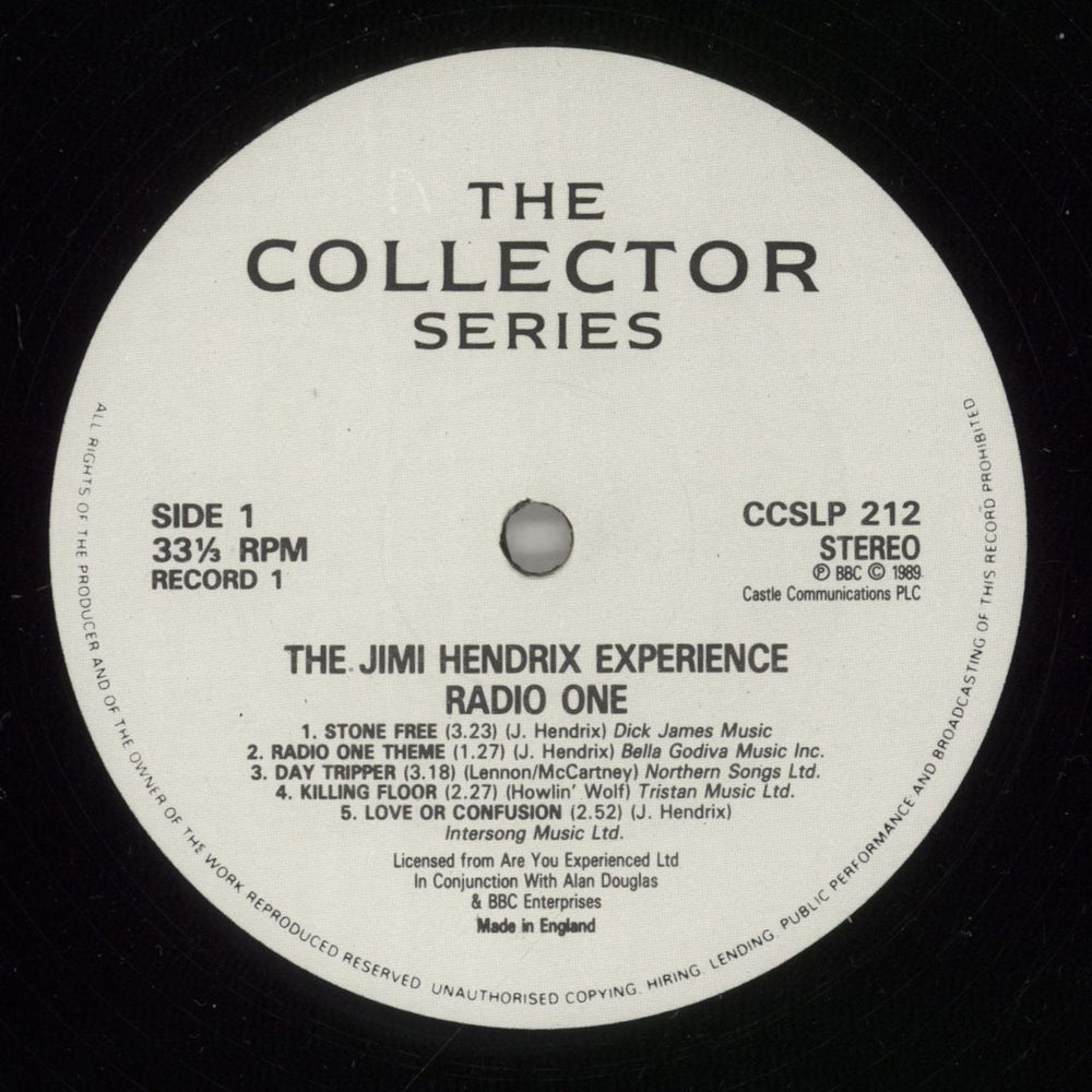 Jimi Hendrix Radio One + insert - EX UK 2-LP vinyl record set (Double LP Album) HEN2LRA876908