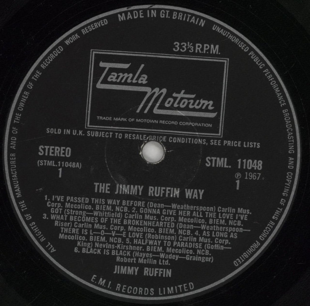 Jimmy Ruffin The Jimmy Ruffin Way UK vinyl LP album (LP record) JR1LPTH277878