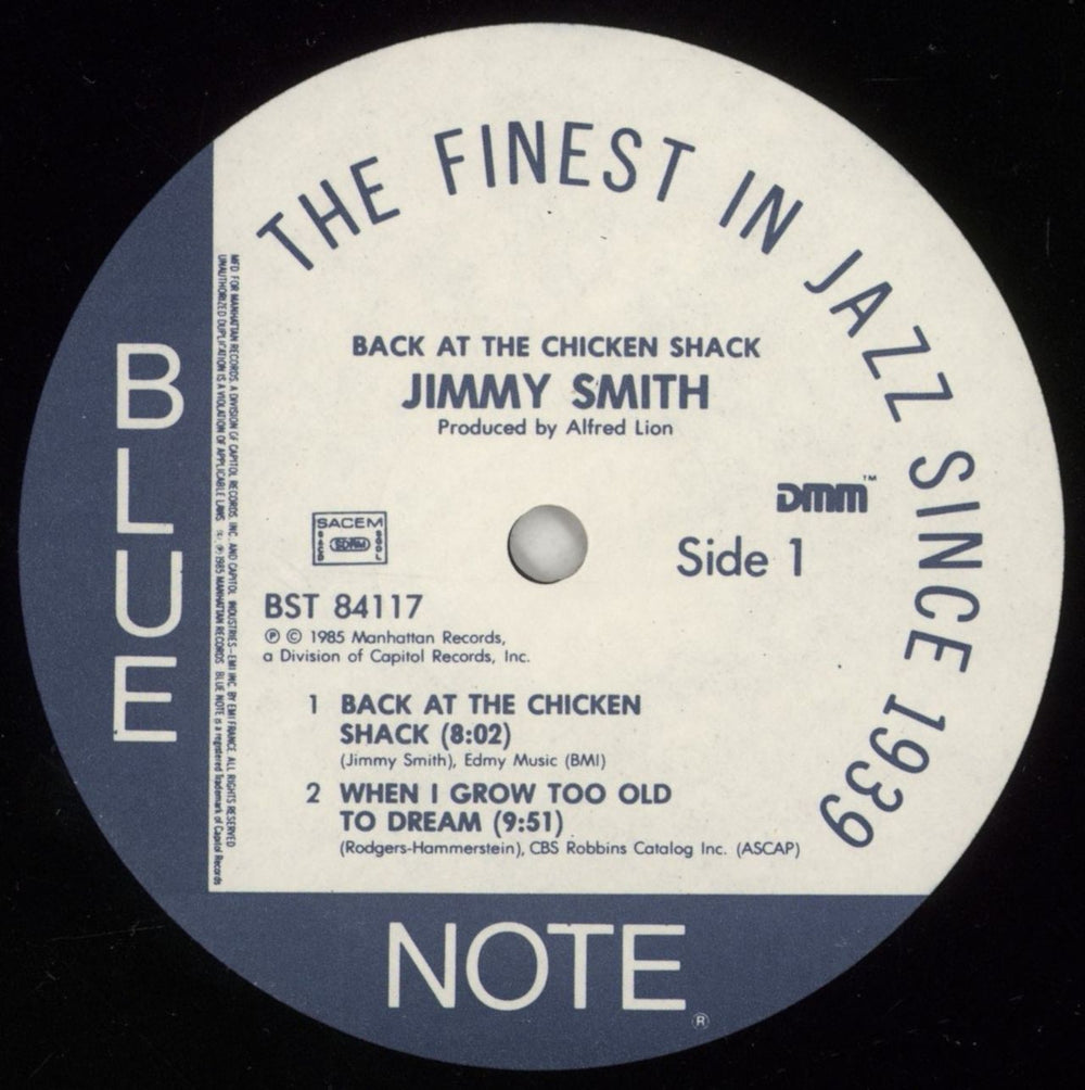 Jimmy Smith (Jazz Organ) Back At The Chicken Shack French vinyl LP album (LP record) IMYLPBA567400