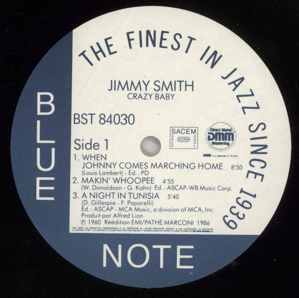 Jimmy Smith (Jazz Organ) Crazy! Baby French vinyl LP album (LP record) IMYLPCR363708