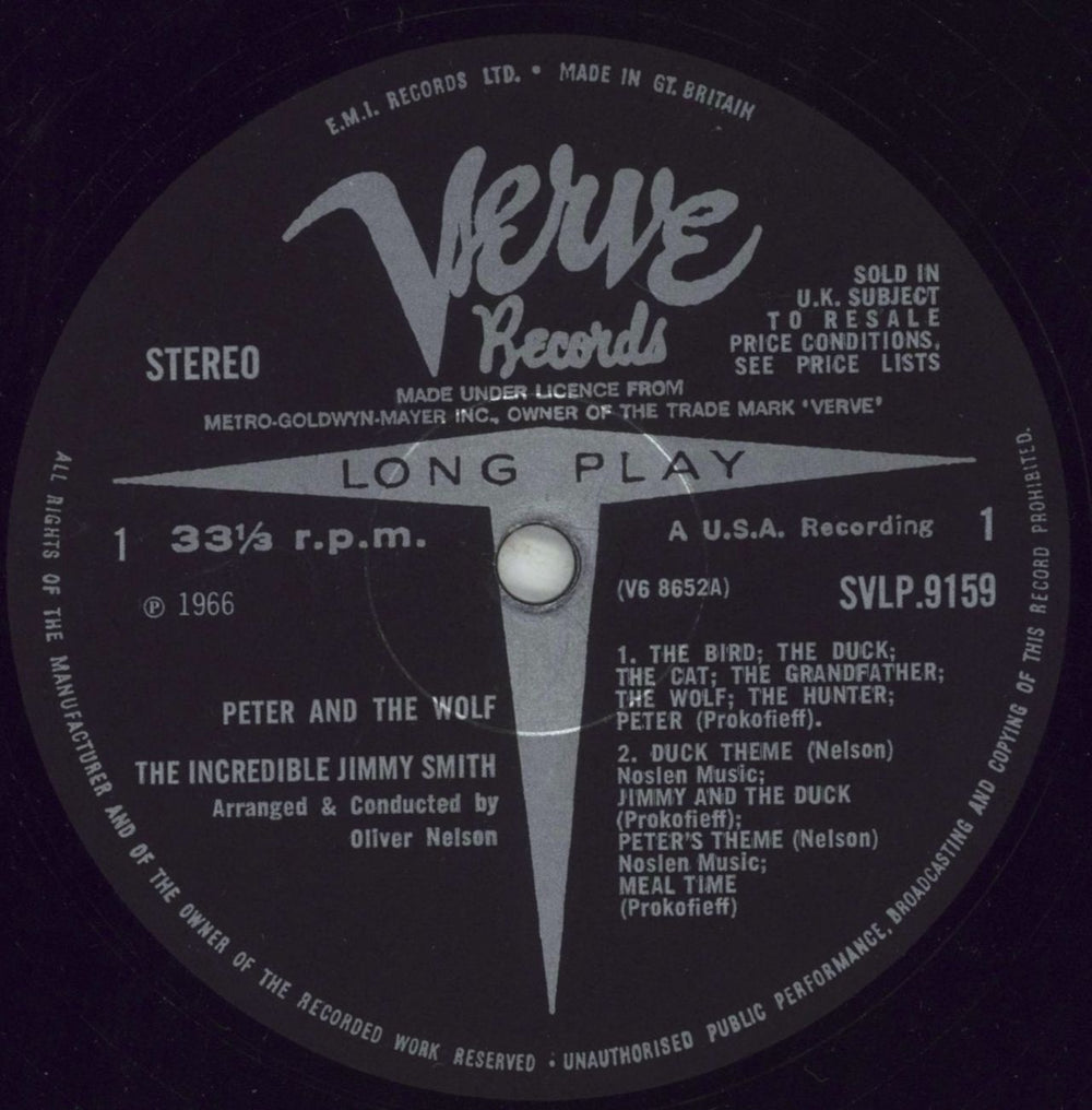 Jimmy Smith (Jazz Organ) Peter And The Wolf UK vinyl LP album (LP record) IMYLPPE475369