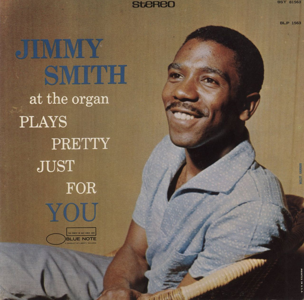 Jimmy Smith (Jazz Organ) Plays Pretty Just For You US vinyl LP album (LP record) BST1563