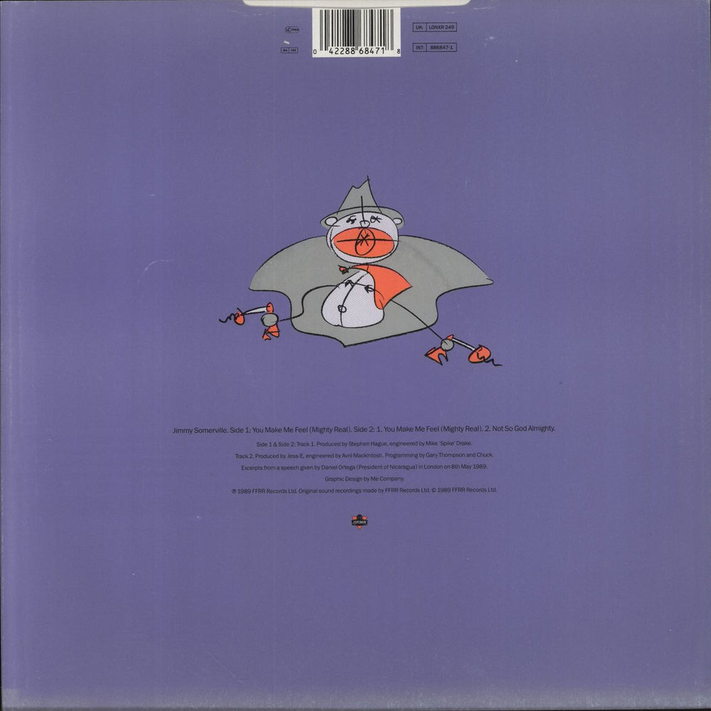 Jimmy Somerville Mighty Real UK 12" vinyl single (12 inch record / Maxi-single) 042288684718