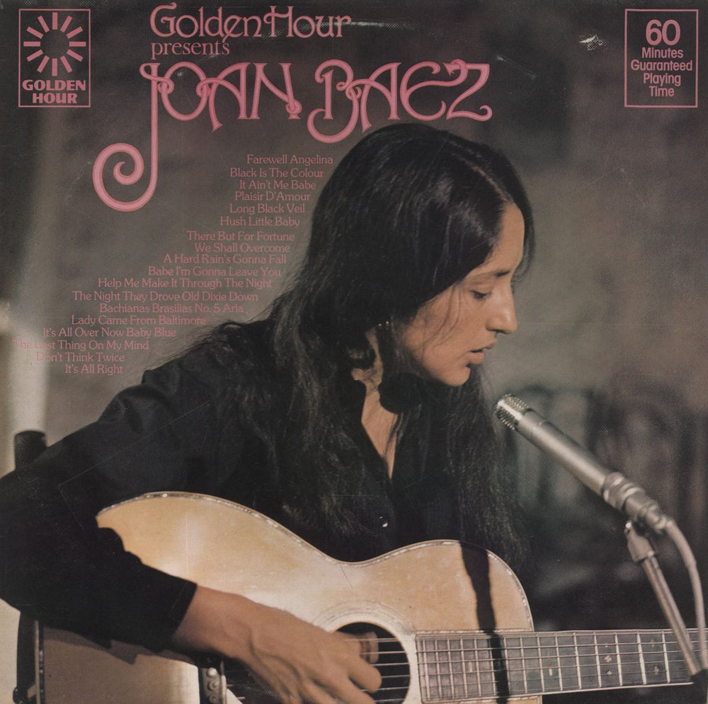 Joan Baez Golden Hour Presents Joan Baez UK vinyl LP album (LP record) GH843