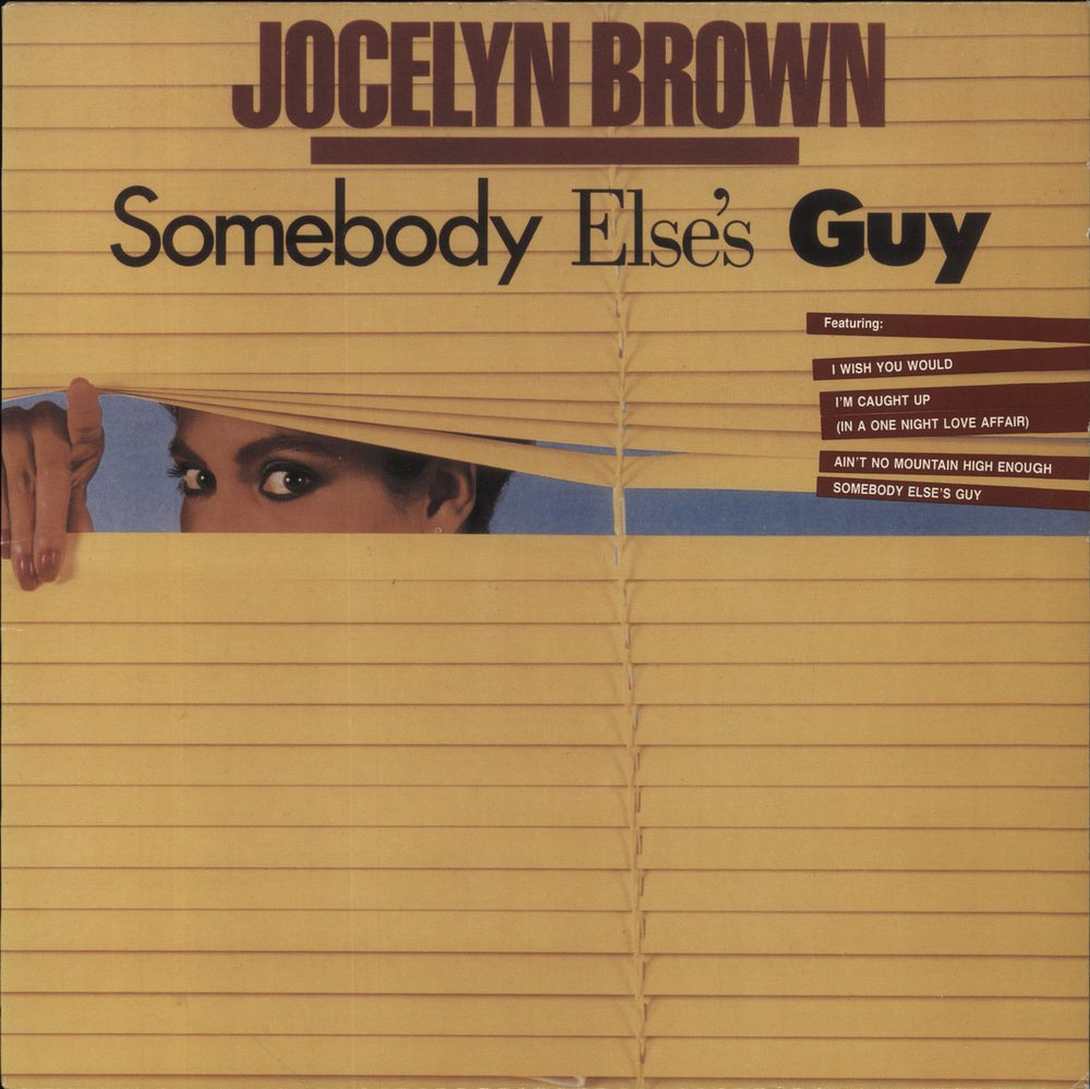 Jocelyn Brown Somebody Else's Guy Canadian vinyl LP album (LP record) SPLP-7001