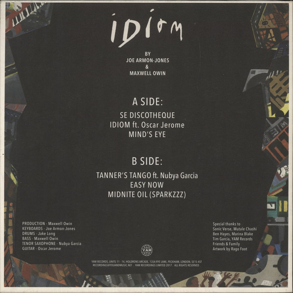 Joe Armon-Jones Idiom UK vinyl LP album (LP record)