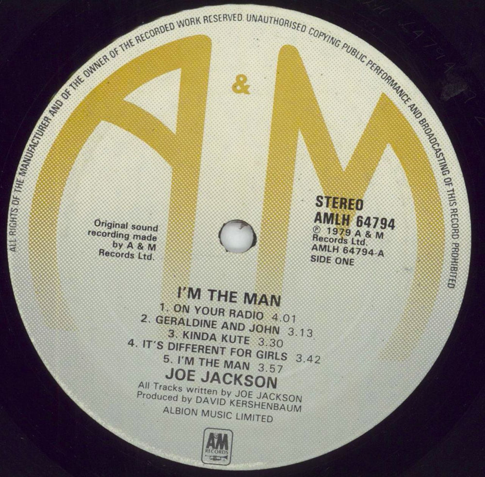 Joe Jackson I'm The Man + Inner UK vinyl LP album (LP record) JOJLPIM745224