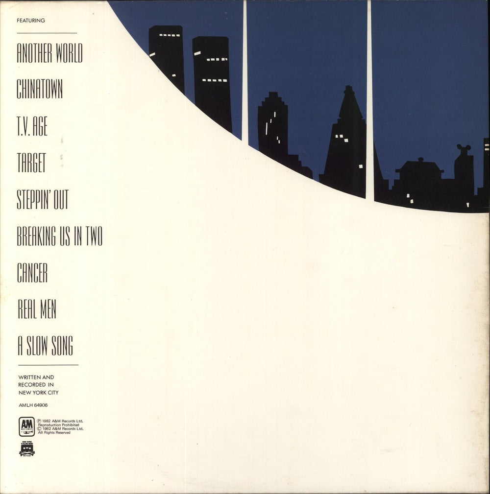 Joe Jackson Night And Day UK vinyl LP album (LP record)