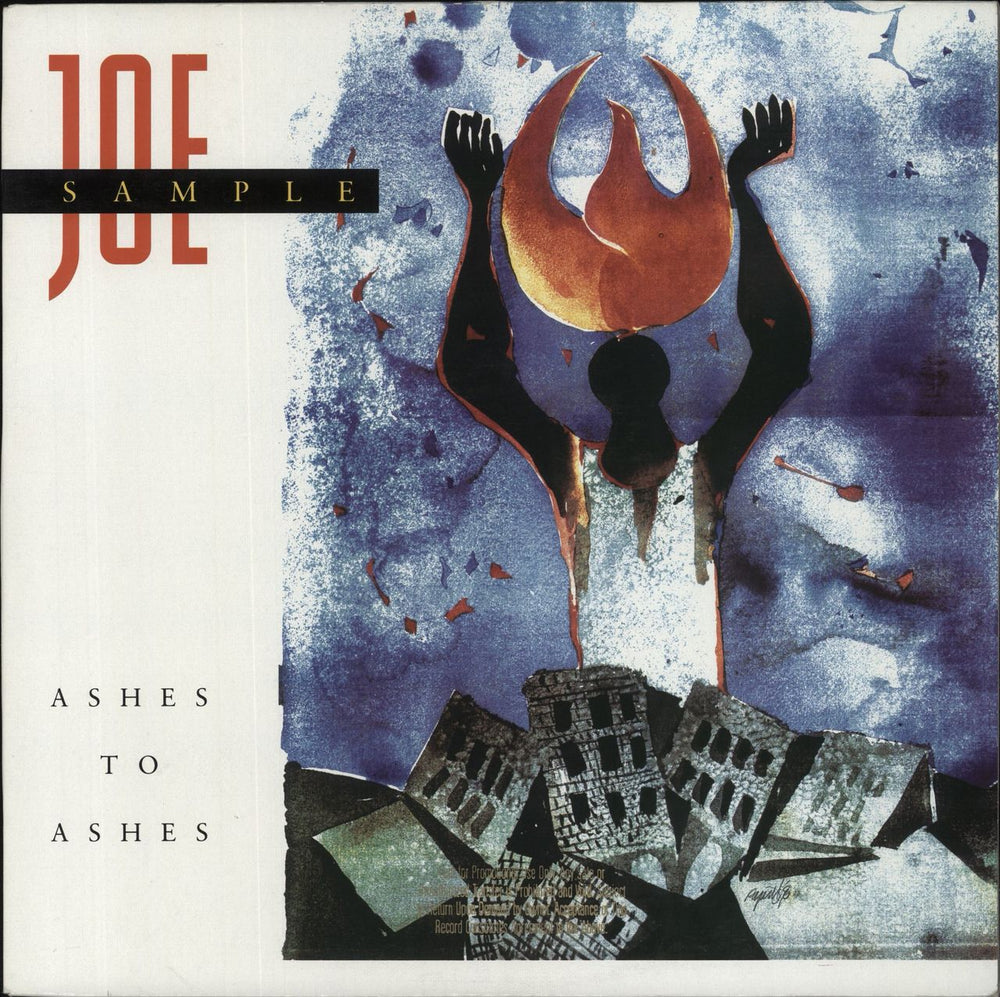Joe Sample Ashes To Ashes US vinyl LP album (LP record) 926318-1