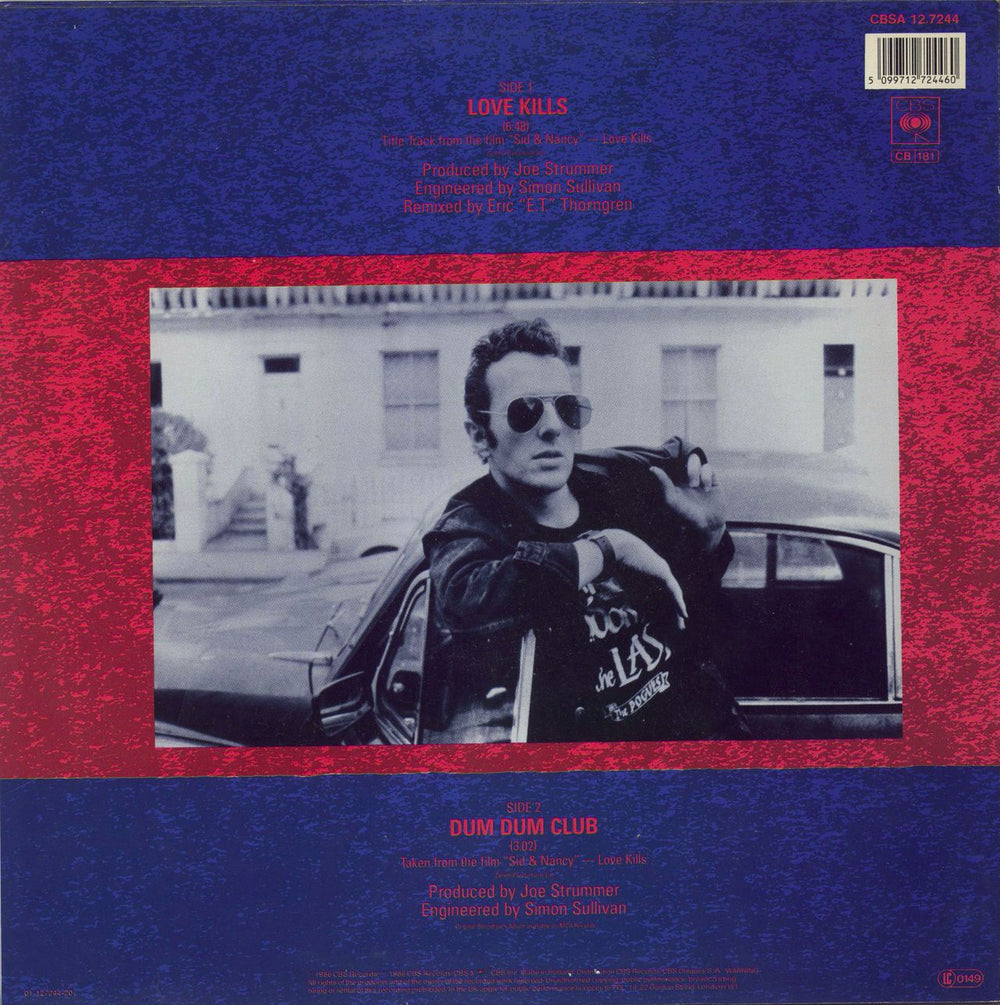 Joe Strummer Love Kills Dutch 12" vinyl single (12 inch record / Maxi-single) 5099700724472