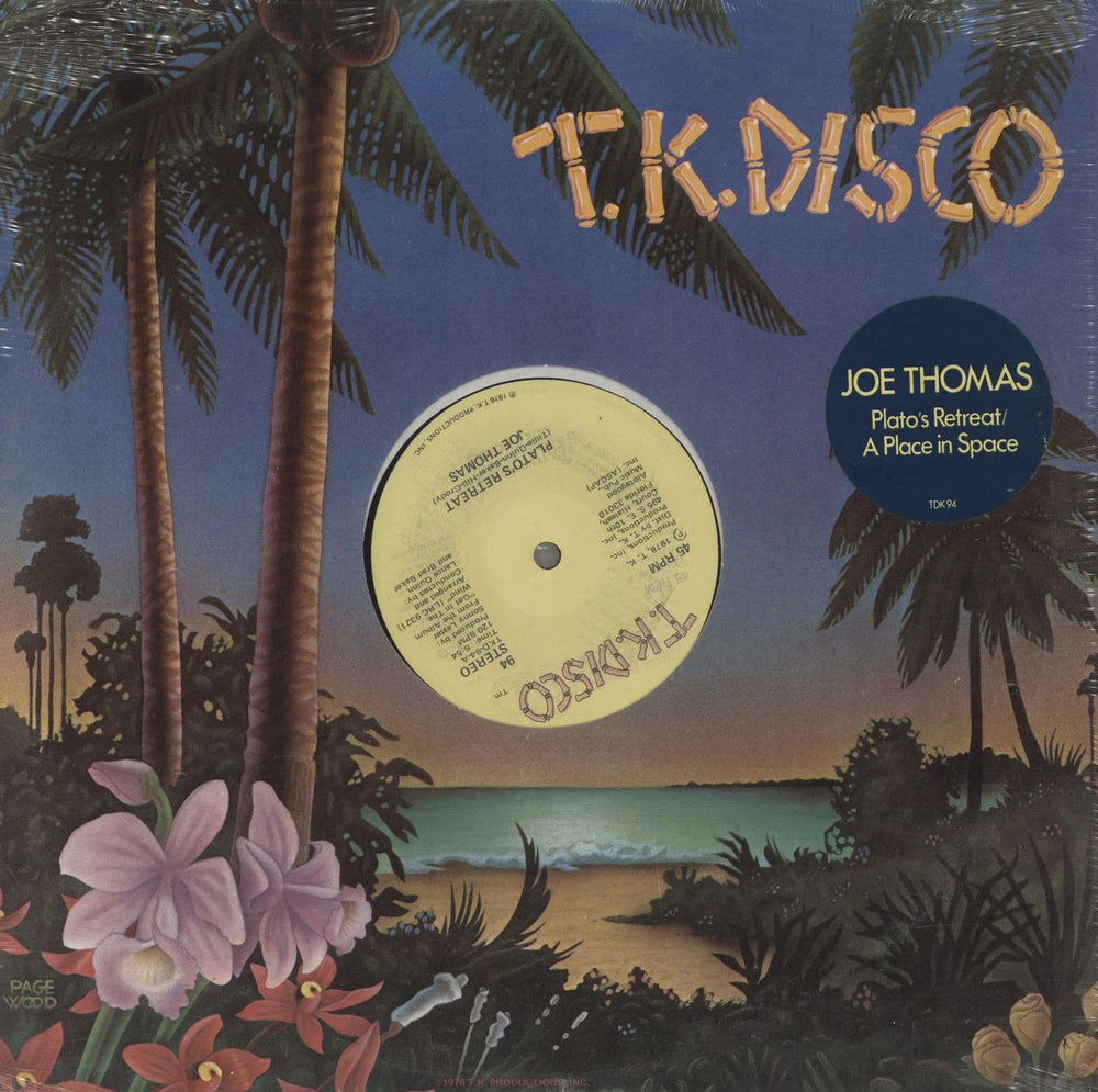 Joe Thomas (70s) Plato's Retreat / A Place In Space US 12" vinyl single (12 inch record / Maxi-single) 94