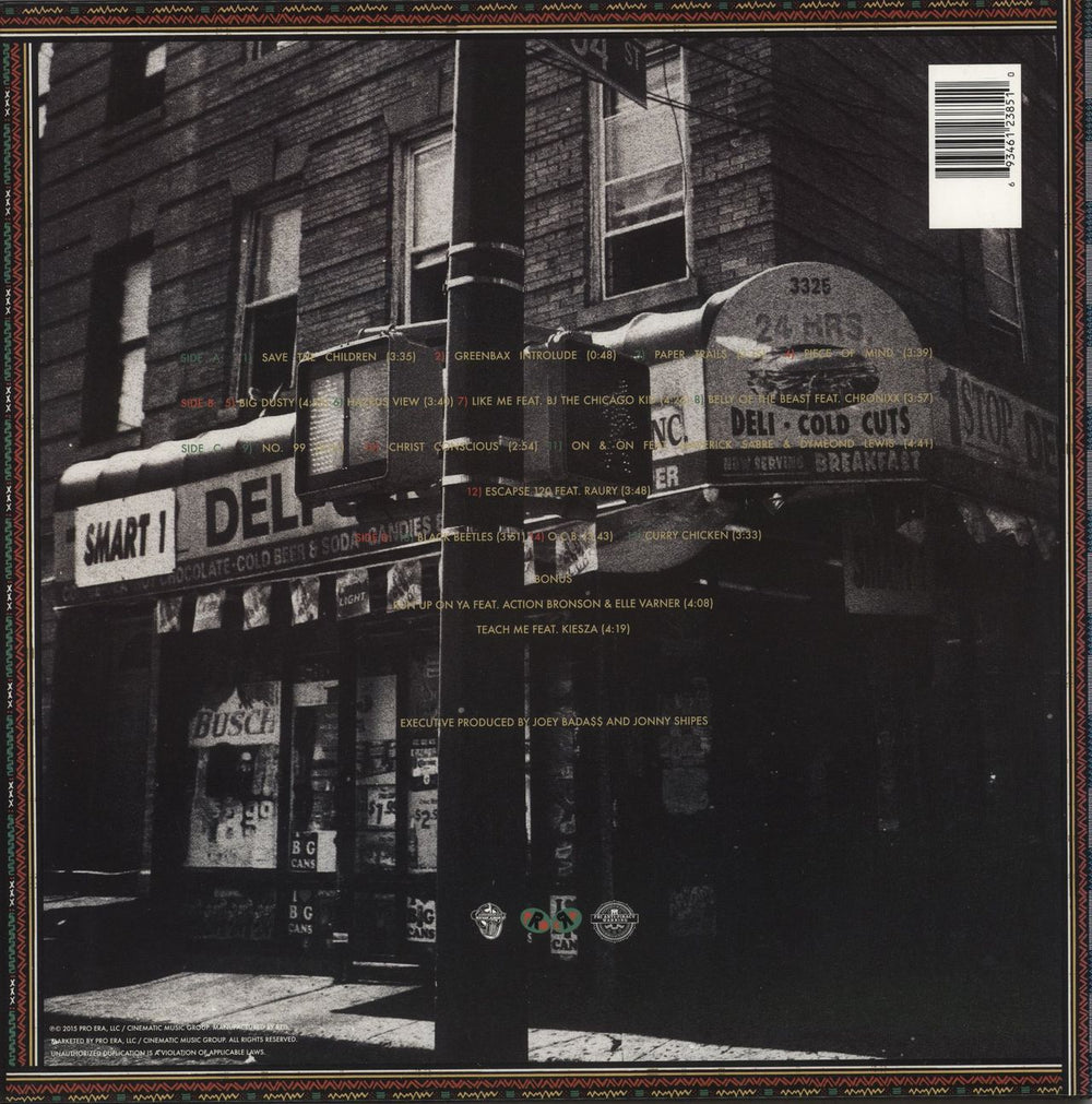 Joey Bada$$ B4.DA.$$ - 1st US 2-LP vinyl record set (Double LP Album) 693461238510