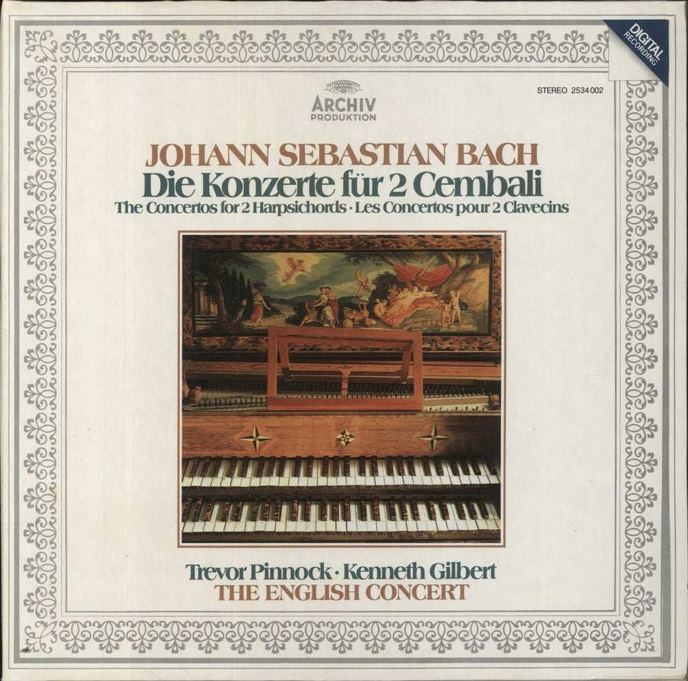 Johann Sebastian Bach J. S. Bach: Die Konzerte Für 2 Cembali German vinyl LP album (LP record) 2534002