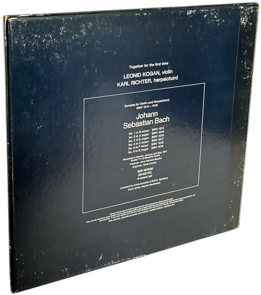 Johann Sebastian Bach J. S. Bach: Sonatas For Violin And Harpsichord BWV 1014-19 Complete UK Vinyl Box Set