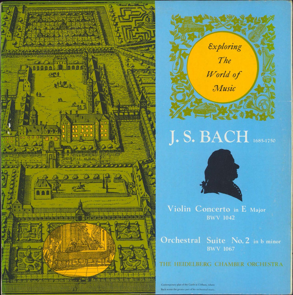 Johann Sebastian Bach Violin Concerto in E Major, BWV1042 / Orchestral Suite No. 2 in B Minor, BWV1067 UK vinyl LP album (LP record) EXP14