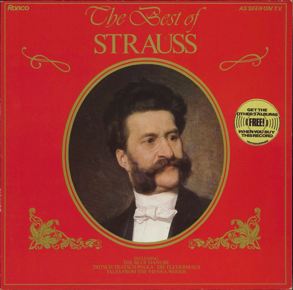 Johann Strauss II (1825-1899) The Best Of Strauss UK vinyl LP album (LP record) RTL2084C