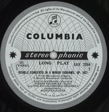Johannes Brahms Double Concerto In A Minor, Op. 102, Tragic Overture, Op. 81 - 1st UK vinyl LP album (LP record) B10LPDO835730