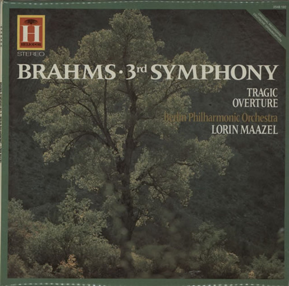 Johannes Brahms Symphony No. 3 in F Major Op.90 / Tragic Overture, Op.81 UK vinyl LP album (LP record) 2548192