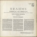 Johannes Brahms Symphony No. 4 in E Minor UK vinyl LP album (LP record)