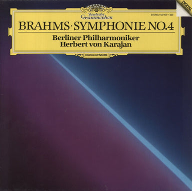 Johannes Brahms Symphony No. 4 UK vinyl LP album (LP record) 427497-1