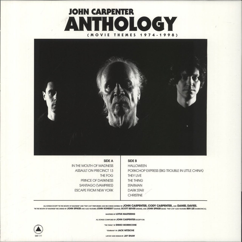 John Carpenter Anthology (Movie Themes 1974-1998) US vinyl LP album (LP record) 616892521747