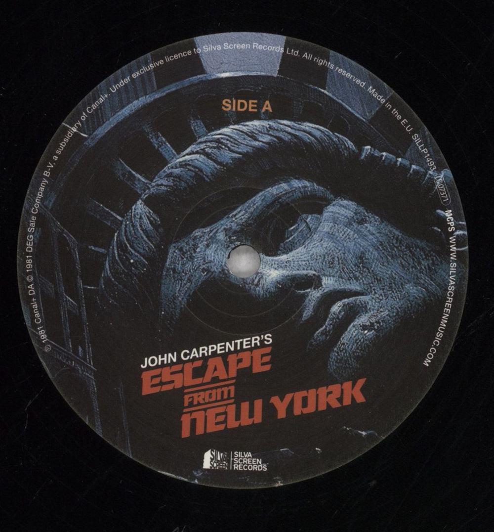 John Carpenter Escape From New York - Expanded Edition - 180gram UK vinyl LP album (LP record) JZVLPES843590