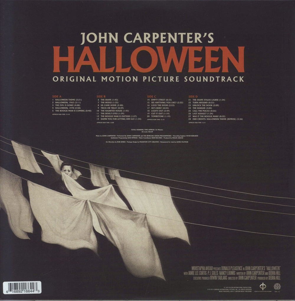 John Carpenter Halloween - 180gm - Stickered sleeve US vinyl LP album (LP record) 616892166443