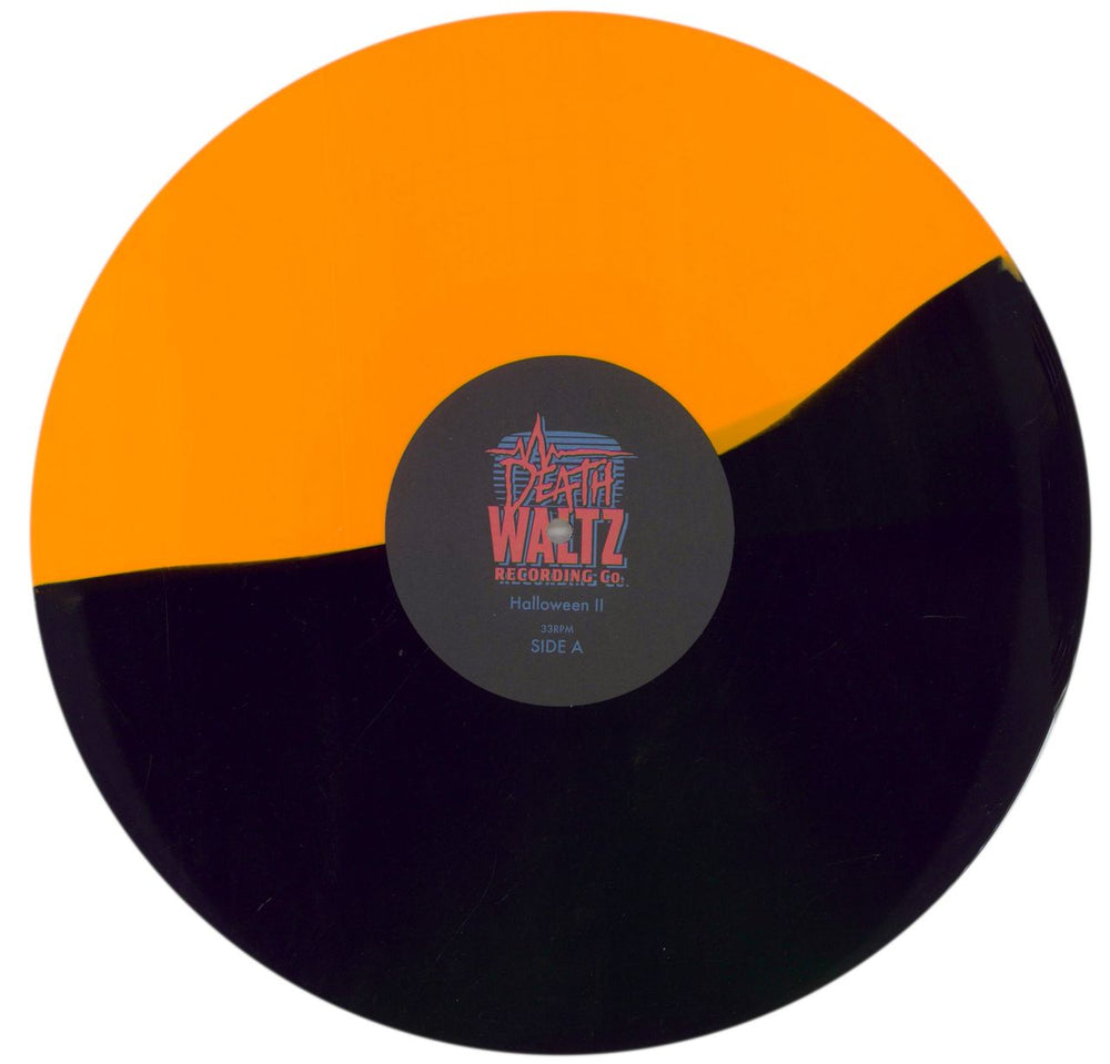 John Carpenter Halloween II - Orange & Black Split Vinyl + Poster UK vinyl LP album (LP record) JZVLPHA729695