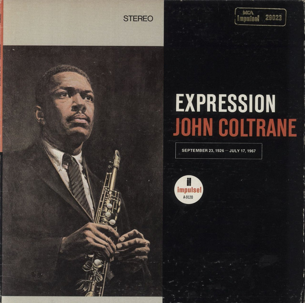 John Coltrane Expression - Gold Stamped US vinyl LP album (LP record) A-9120