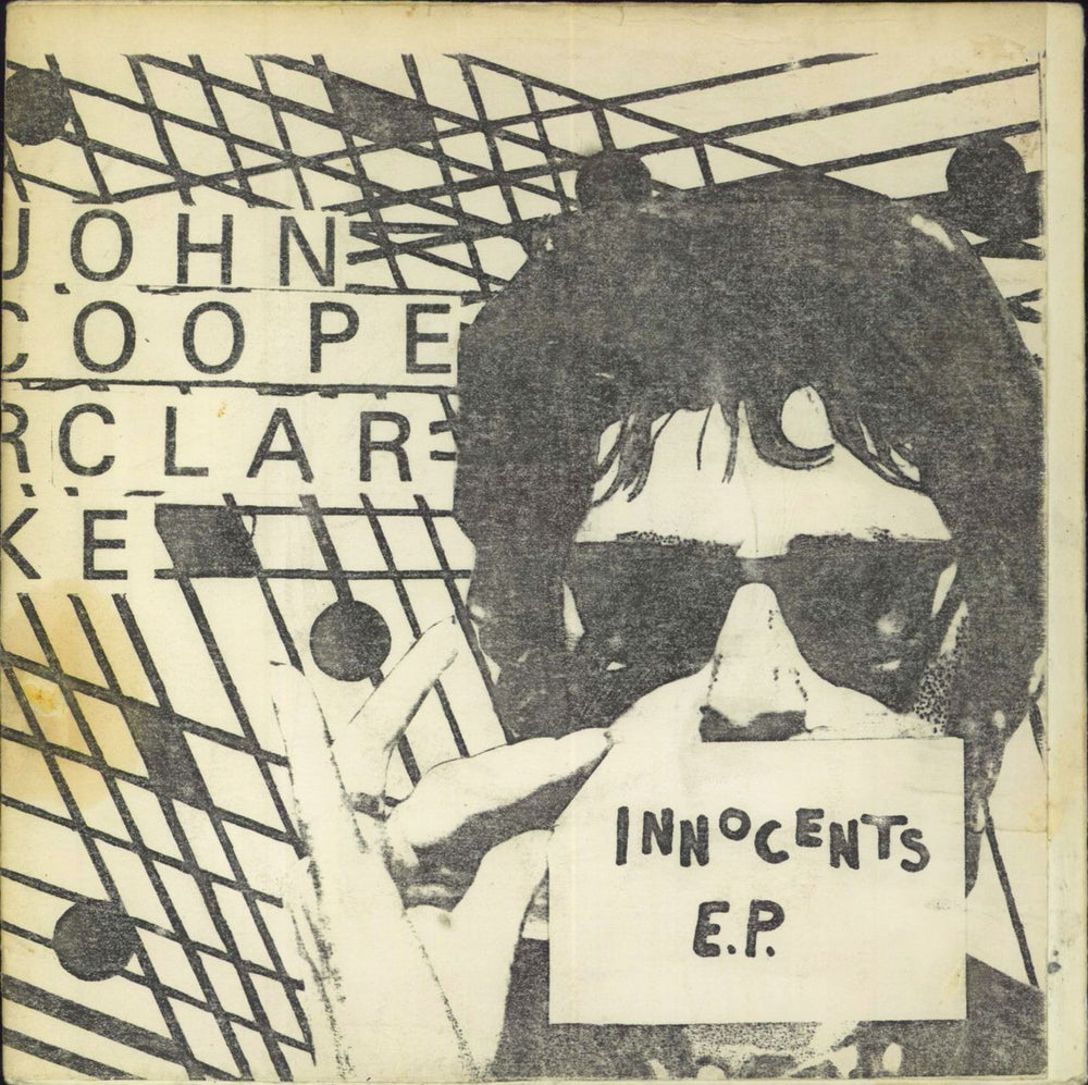 John Cooper Clarke Innocents EP - Black & White Sleeve UK 7" vinyl single (7 inch record / 45) TOSH103