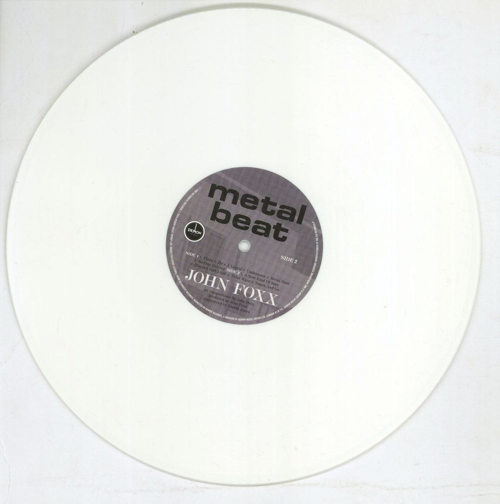John Foxx Metamatic - 180gm White Vinyl - RSD UK vinyl LP album (LP record) JFXLPME767684