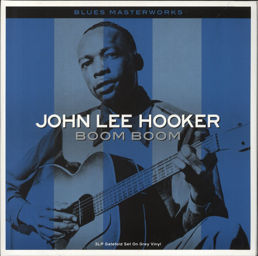 John Lee Hooker Boom Boom - Grey Vinyl UK 3-LP vinyl record set (Triple LP Album) NOT3LP258
