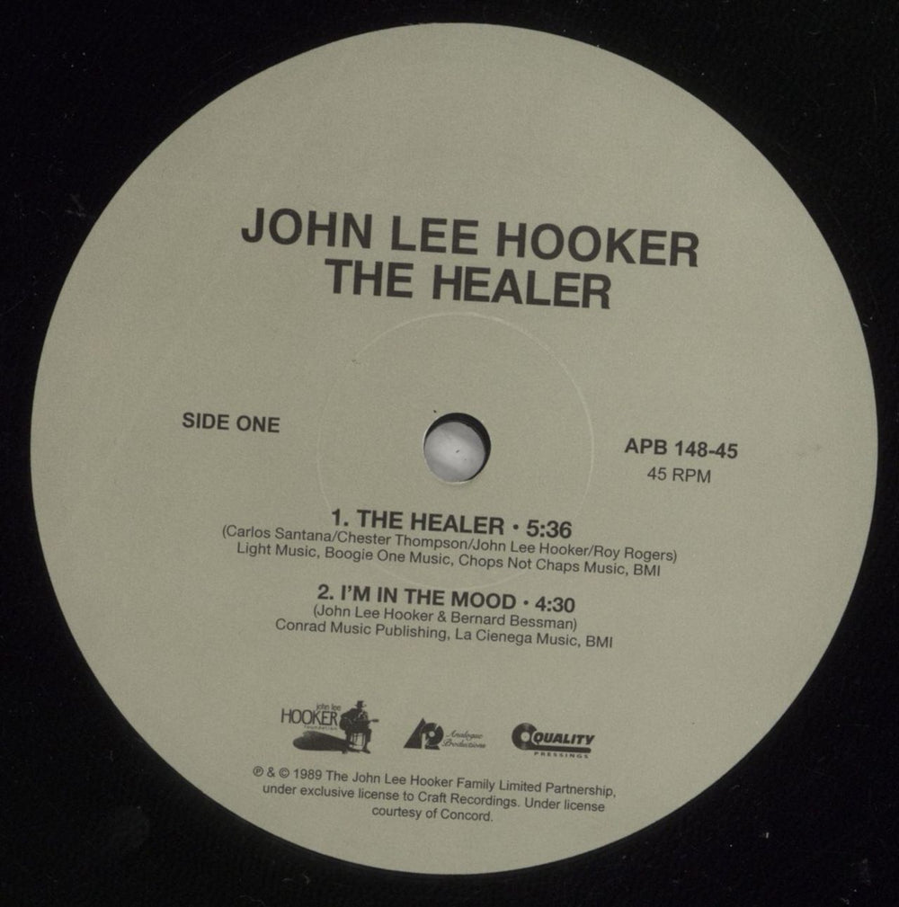 John Lee Hooker The Healer - 45RPM US 2-LP vinyl record set (Double LP Album) JLH2LTH874893