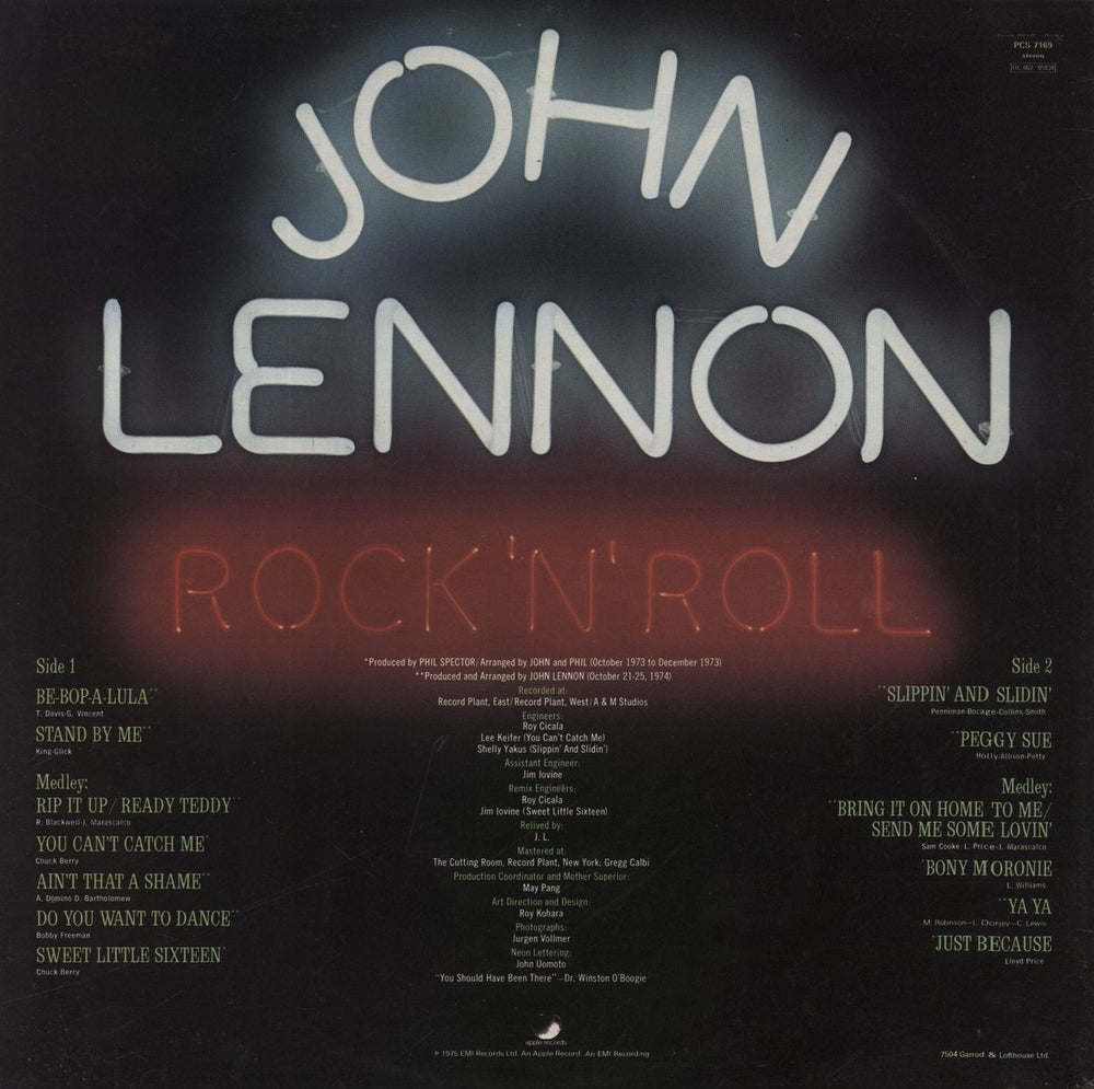 John Lennon Rock 'n' Roll - 1st - EX UK vinyl LP album (LP record)