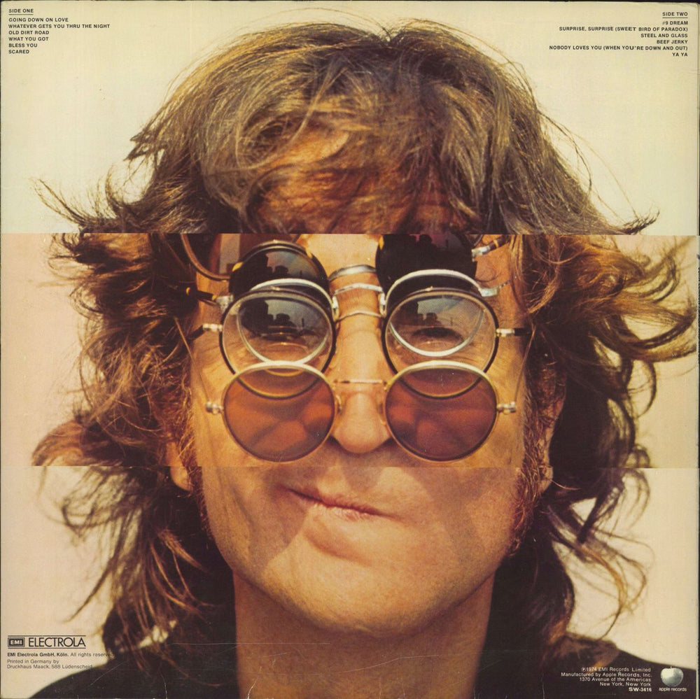 John Lennon Walls And Bridges German vinyl LP album (LP record)