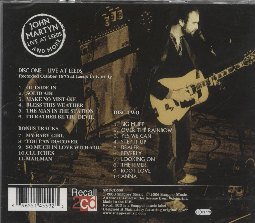 John Martyn Live At Leeds & More - Sealed UK 2 CD album set (Double CD) 636551455923