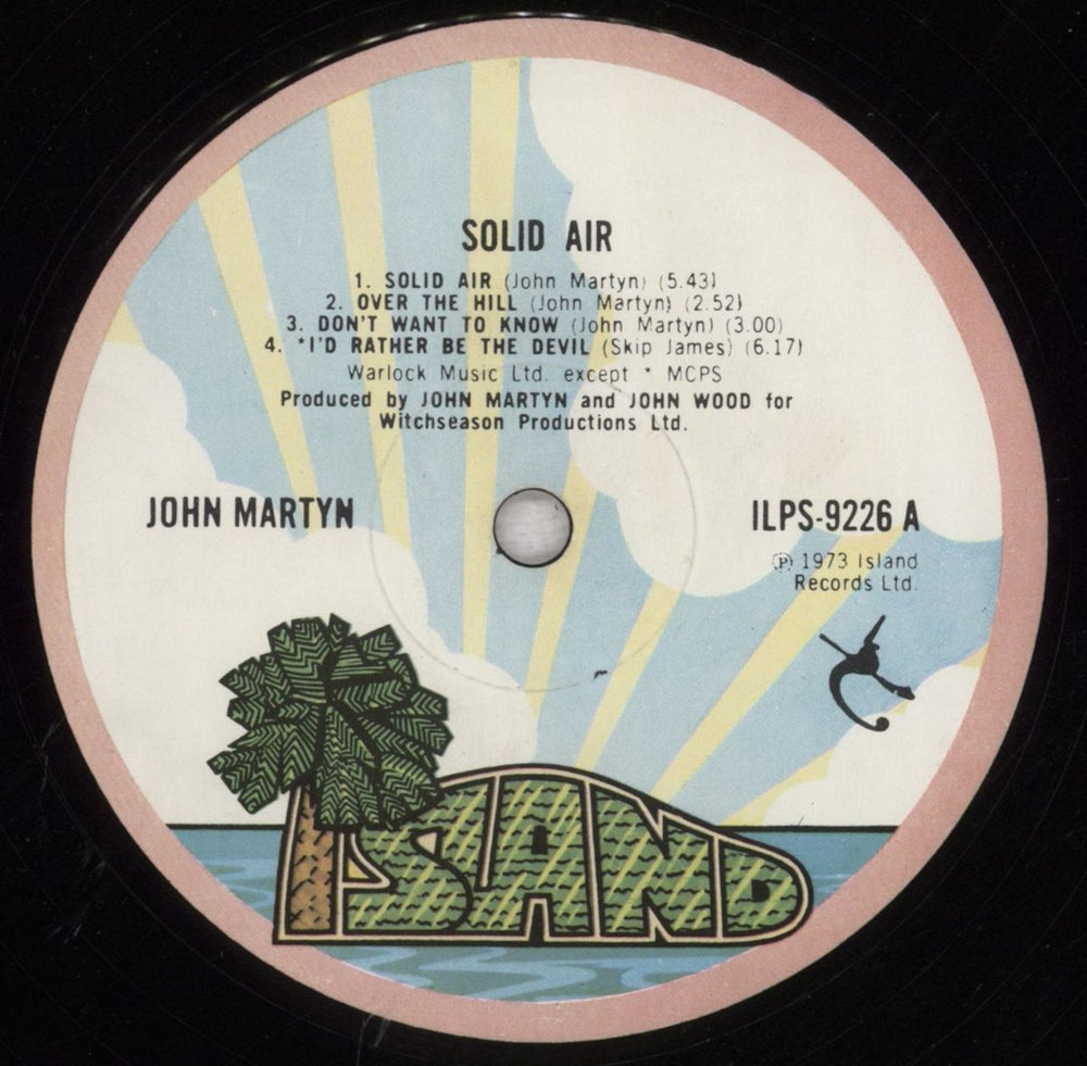 John Martyn Solid Air - 1st - G UK vinyl LP album (LP record) JMYLPSO845634