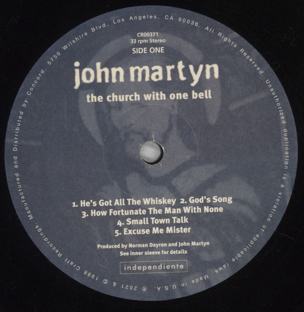 John Martyn The Church With One Bell - Half-Speed Mastered - RSD21 UK vinyl LP album (LP record) JMYLPTH850997