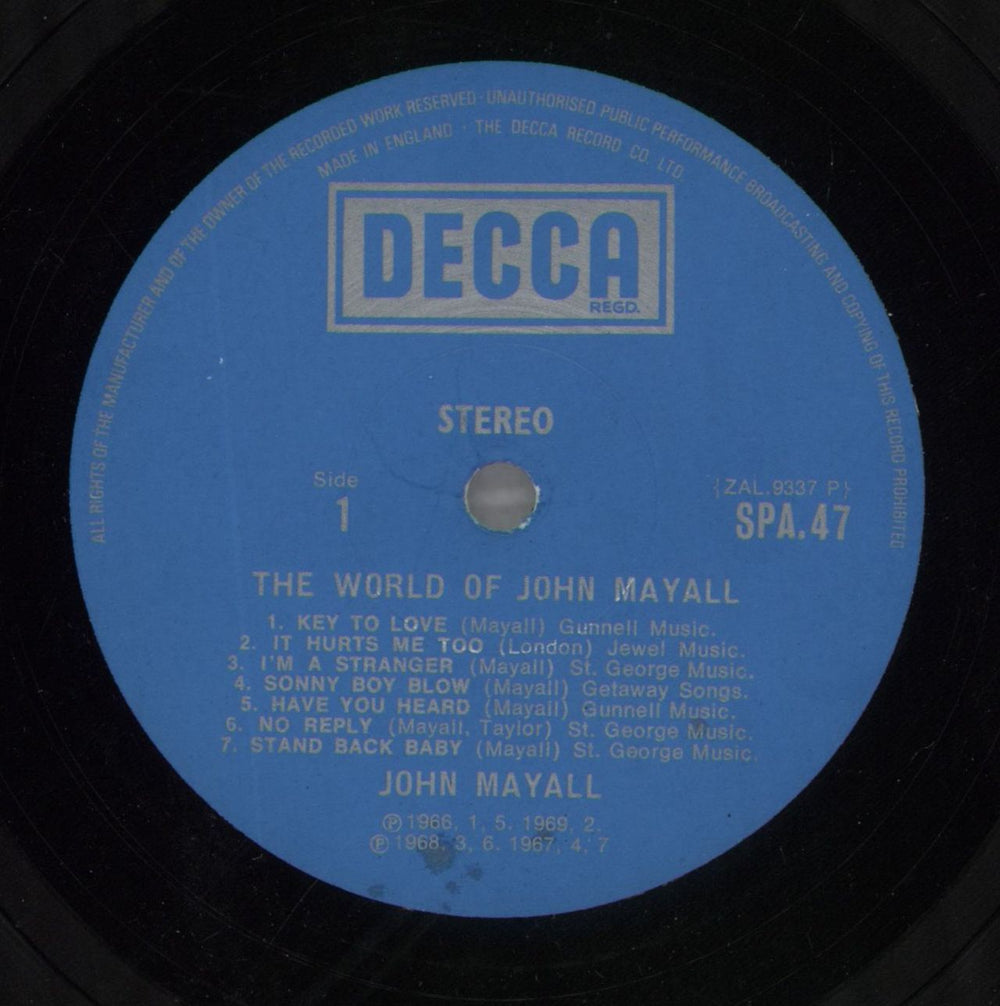 John Mayall The World Of John Mayall - EX UK vinyl LP album (LP record) JOMLPTH147300