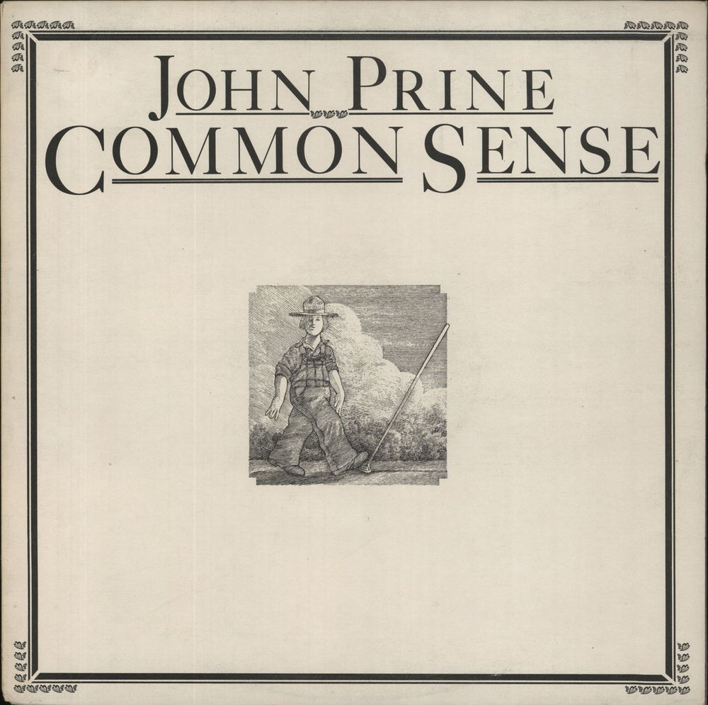 John Prine Common Sense UK vinyl LP album (LP record) K50137