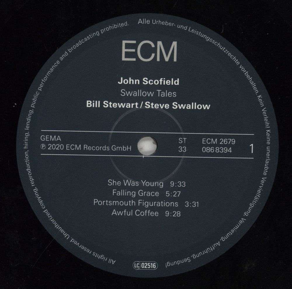 John Scofield Swallow Tales German vinyl LP album (LP record) JO2LPSW854563