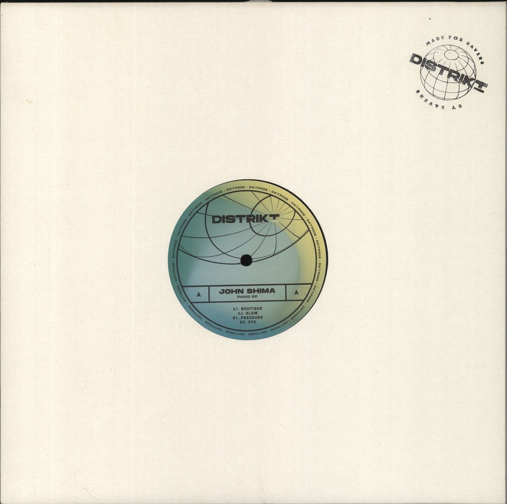 John Shima Paris EP French 12" vinyl single (12 inch record / Maxi-single) DKTP002