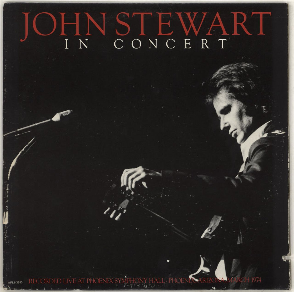 John Stewart In Concert US vinyl LP album (LP record) AFL1-3513